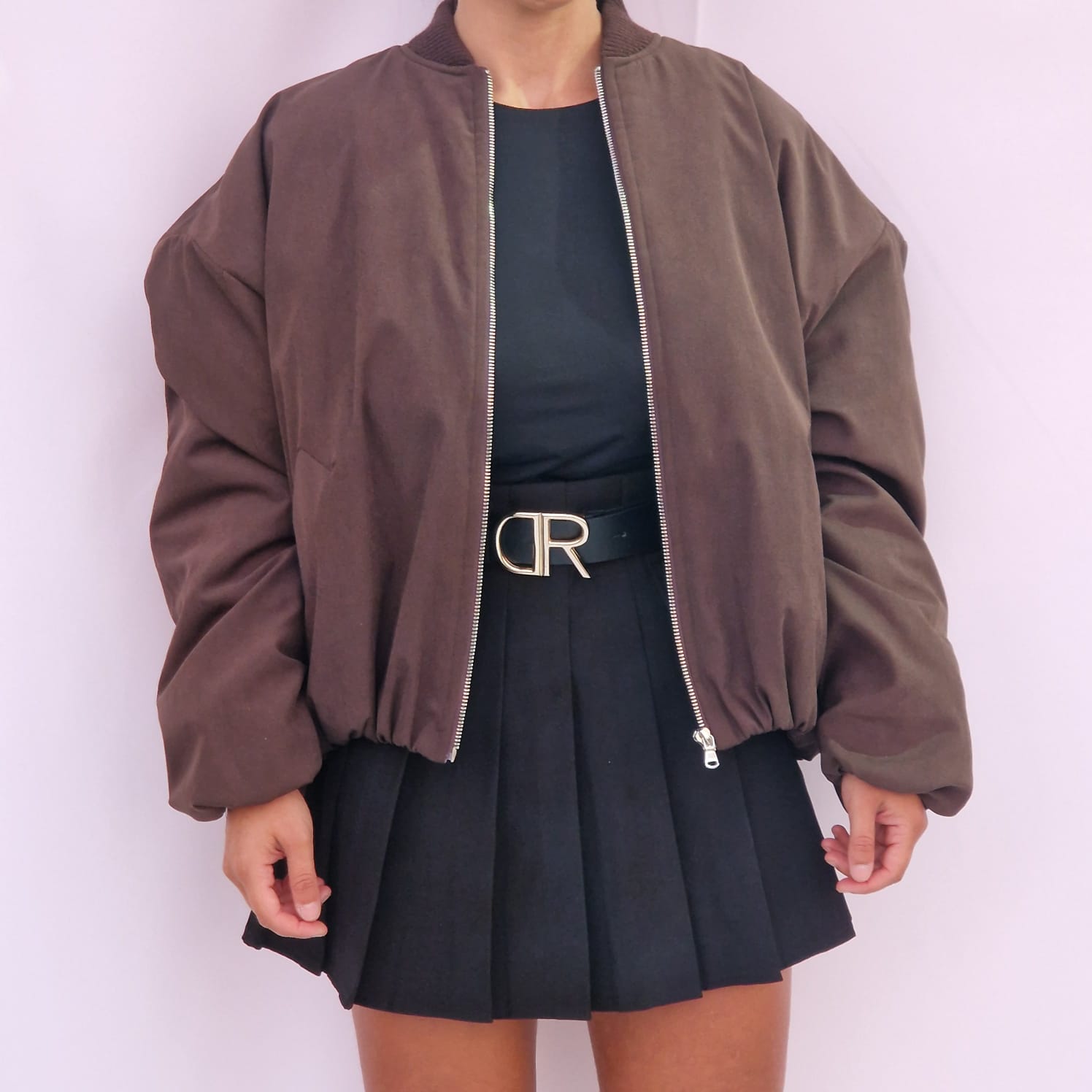 Bomber castanho Lumina