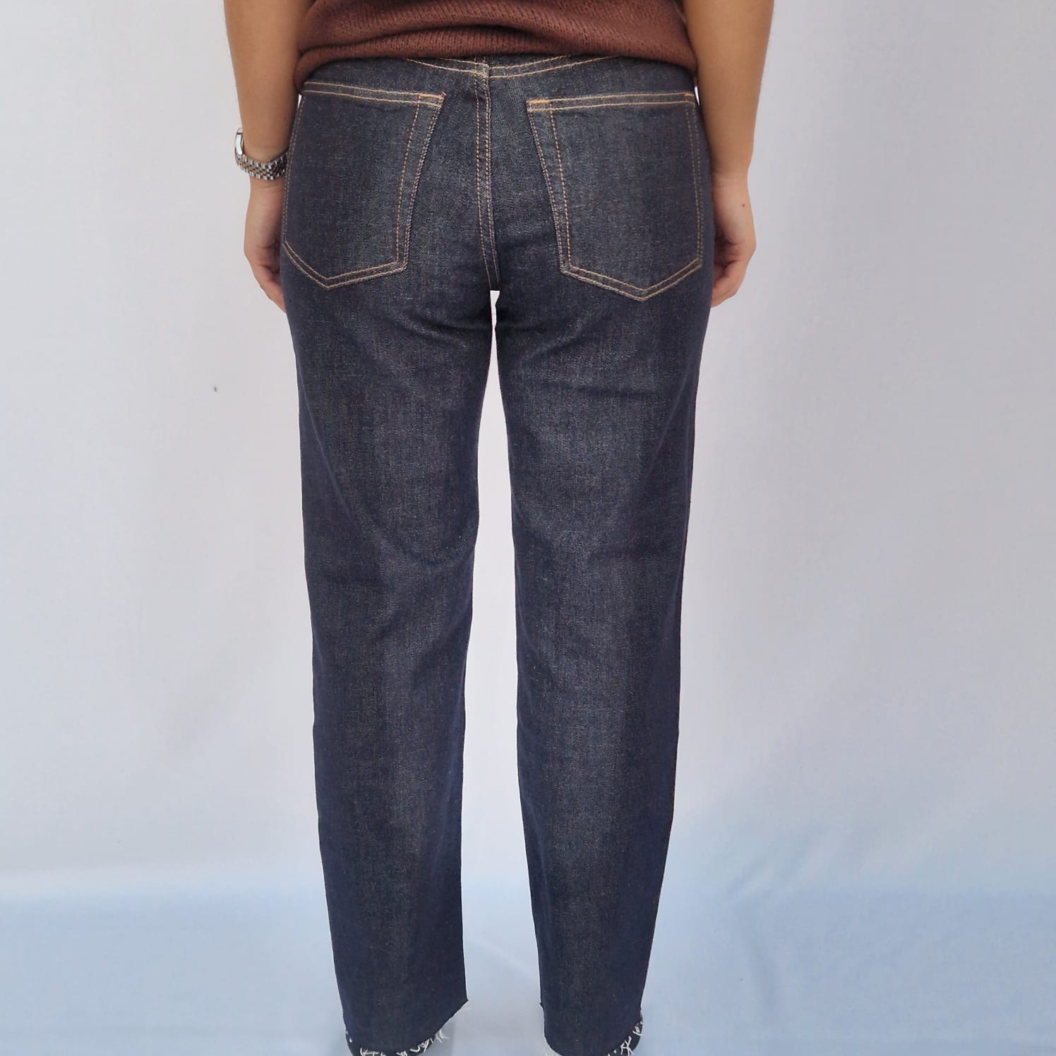 Calça escura Wide Leg Queen Hearts